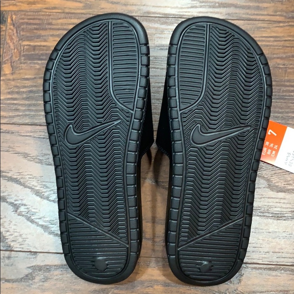 NIKE WMNS BENASSI JDI Black/Rose Gold - Picture 12 of 16